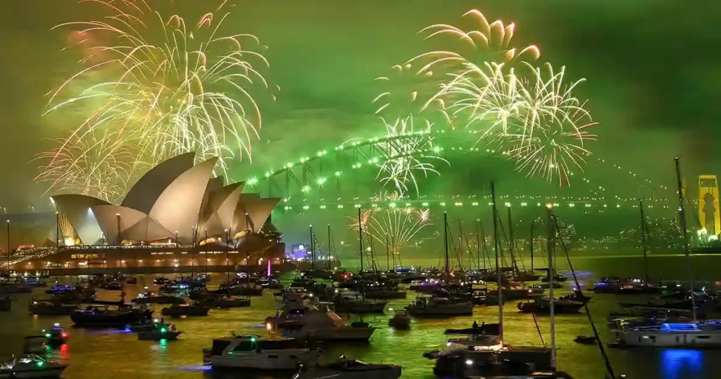 Australia new year celebration